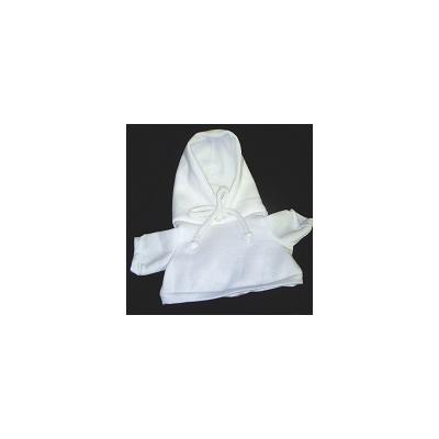 Mini White Hooded Sweatshirt 8"